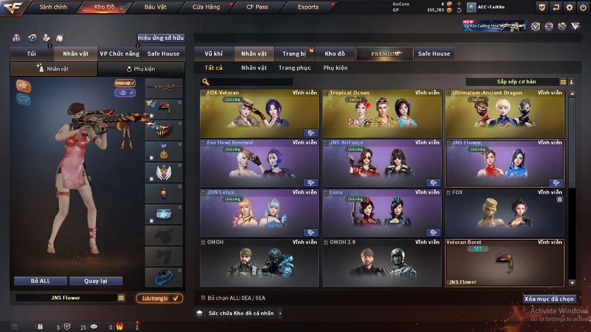 shop acc cf uy tin gia re